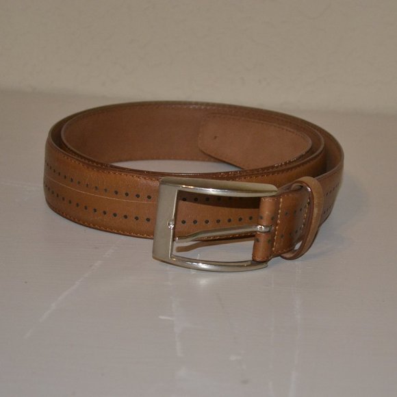 Brooks Brothers Other - Brooks Brothers Men's Business Casual Brown Leather Belt Size 38 Single Prong